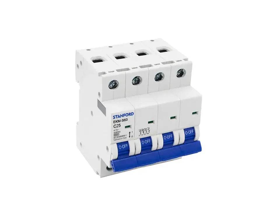 Interruptor automático 6KA, C, 4X25A 1