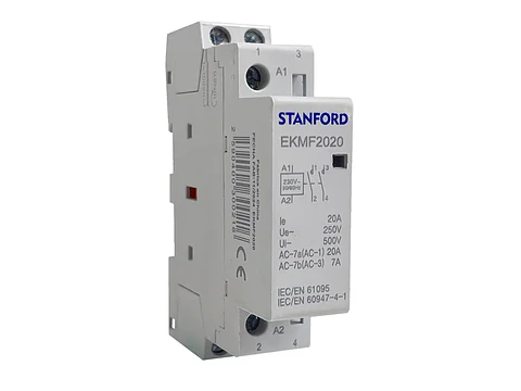 Contactor modular 2P 20A 230V 2NO para riel DIN
