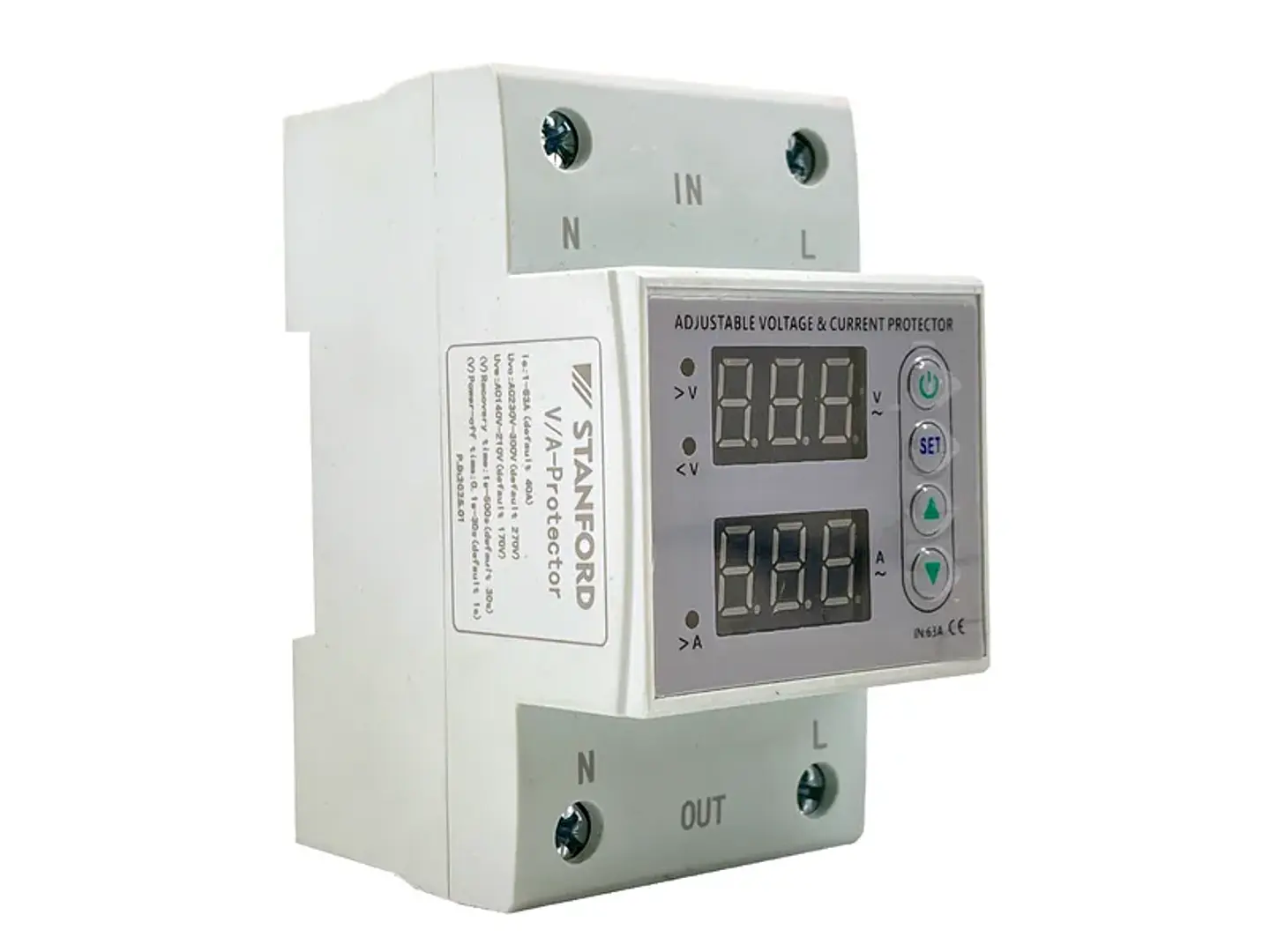 Rele DE medida Y control protector DE voltaje/corriente 220VAC 63A 1