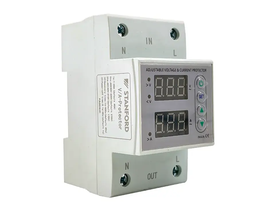 Rele DE medida Y control protector DE voltaje/corriente 220VAC 63A 1