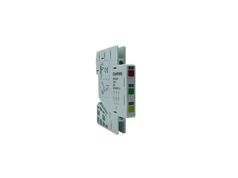 Luz piloto LED slim riel DIN 35MM ancho 9MM 220V rojo/verde/amarillo
