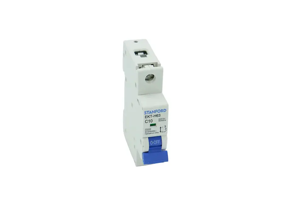 Interruptor automático 10KA. curva C. 1X10A 1