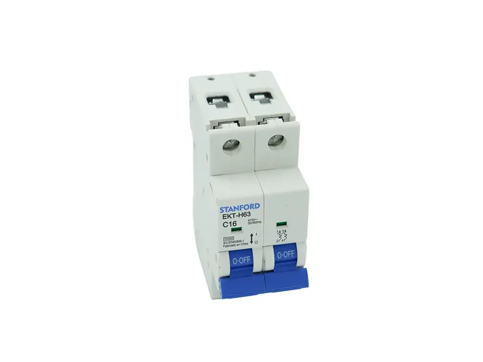 Interruptor automático 10KA. curva C. 2X16A 1