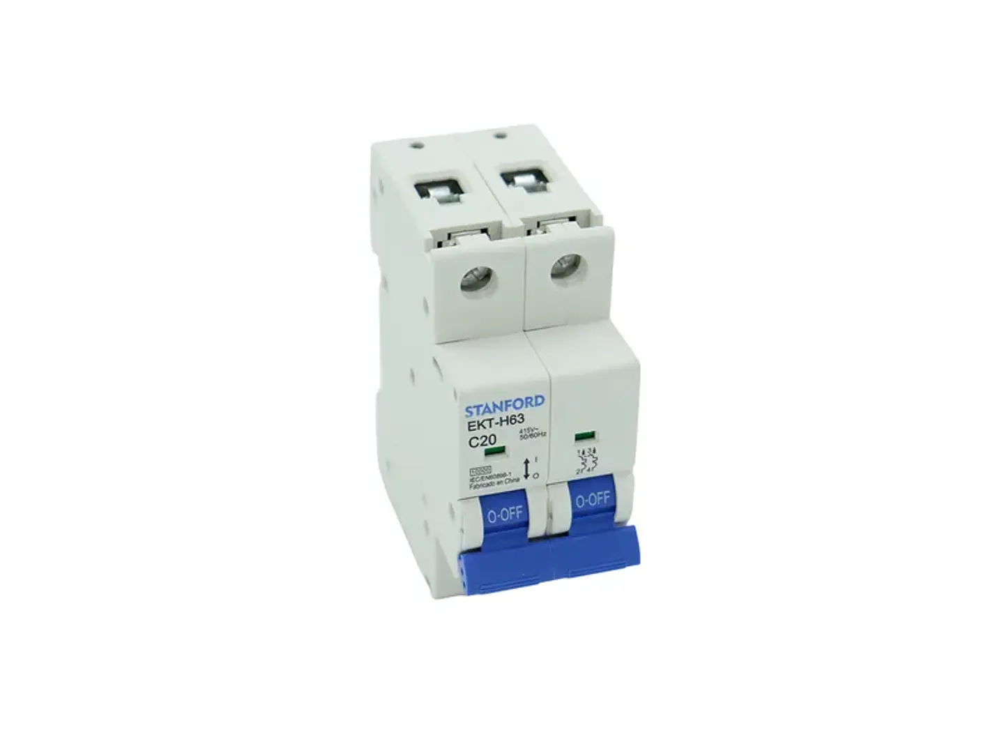 Interruptor automático 10KA. curva C. 2X20A 1