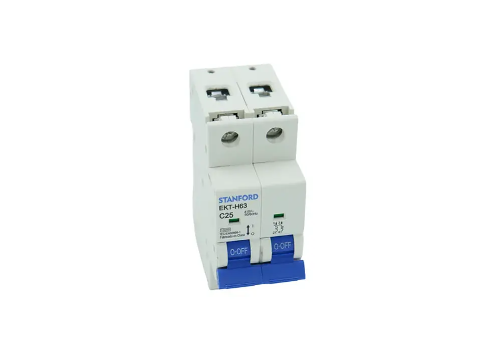 Interruptor automático 10KA. curva C. 2X25A 1