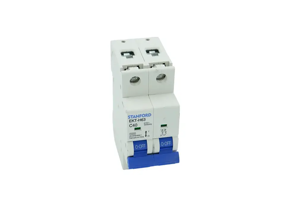 Interruptor automático 10KA. curva C. 2X40A 1