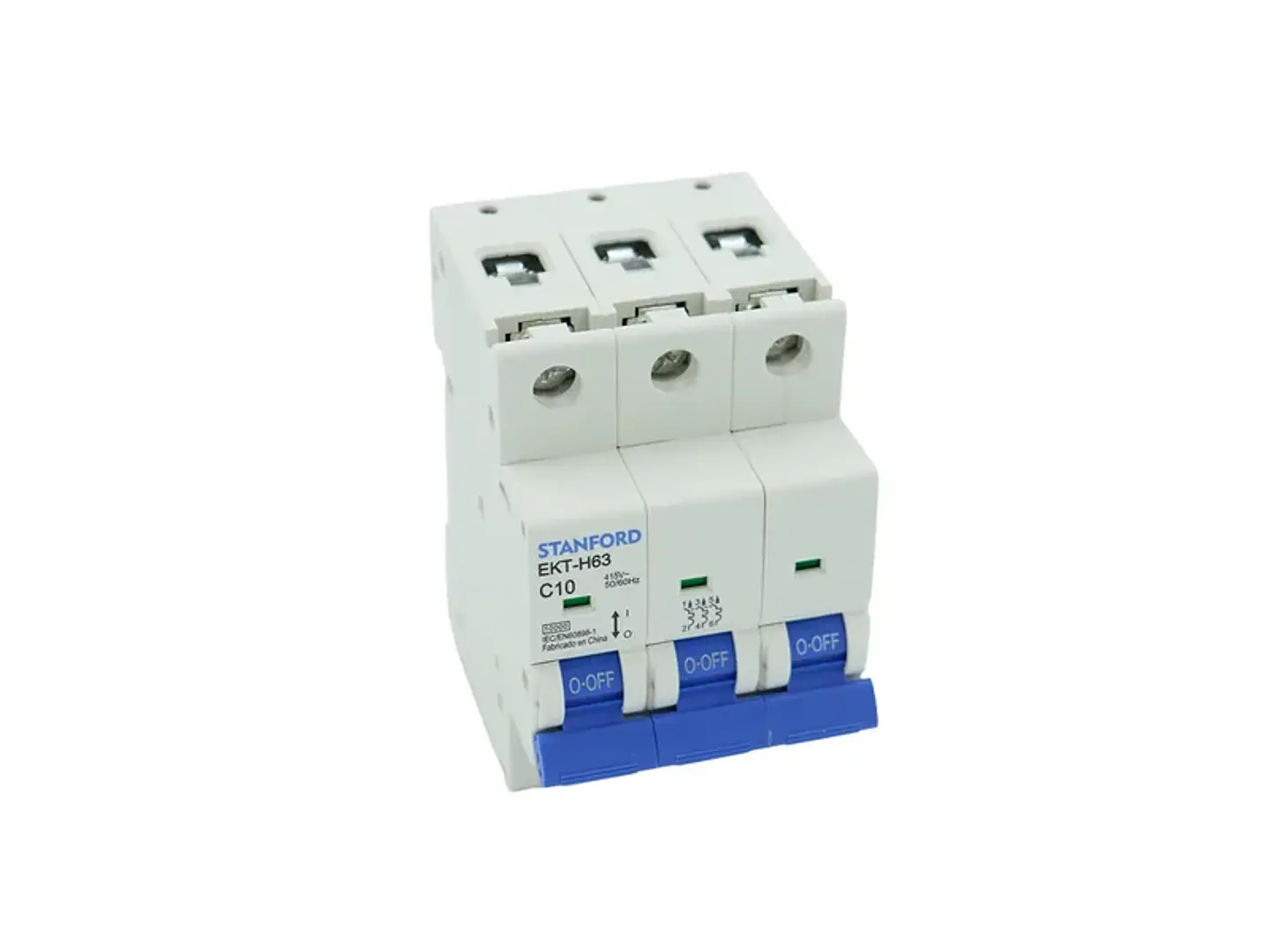 Interruptor automático 10KA. curva C. 3X10A 1