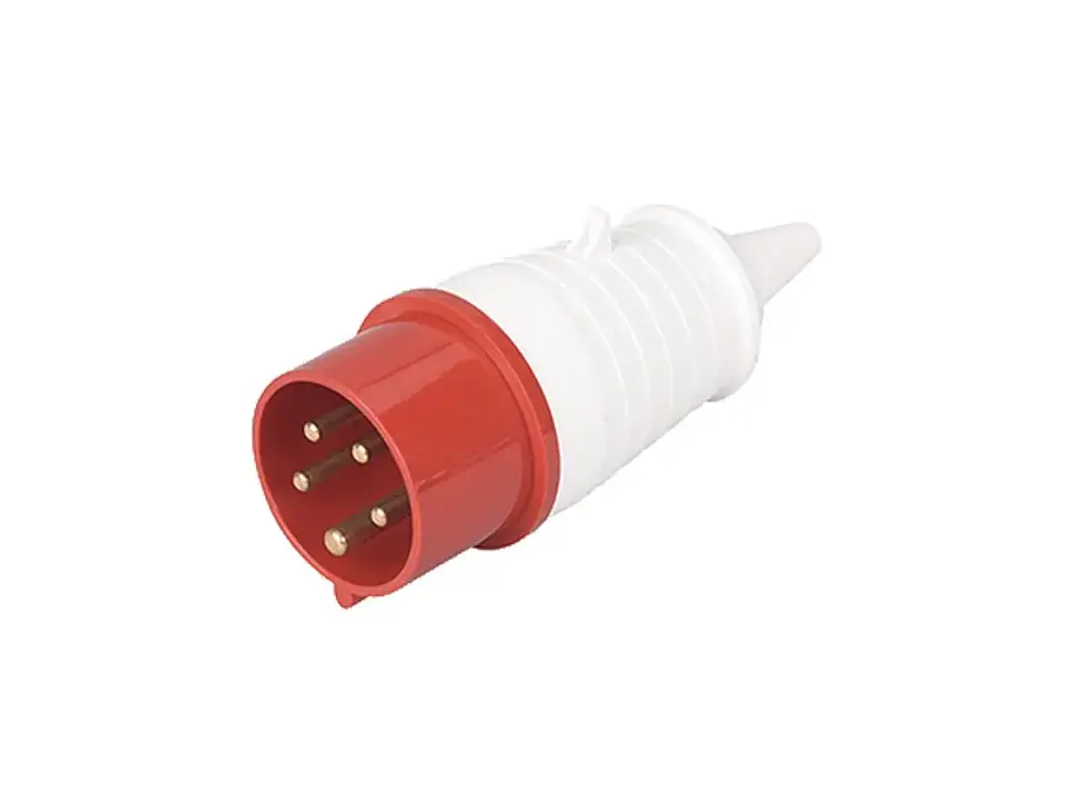 Enchufe industrial macho volante IP44,16A,380V,3P+N+T 1