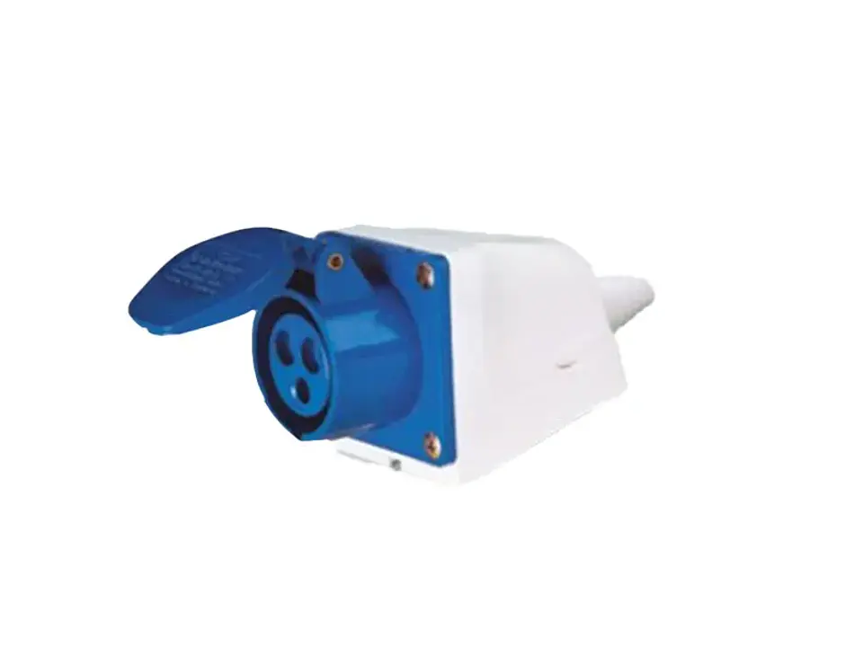 Enchufe industrial hembra sobrepuesta IP44, 16A, 220V, 2P+T 1