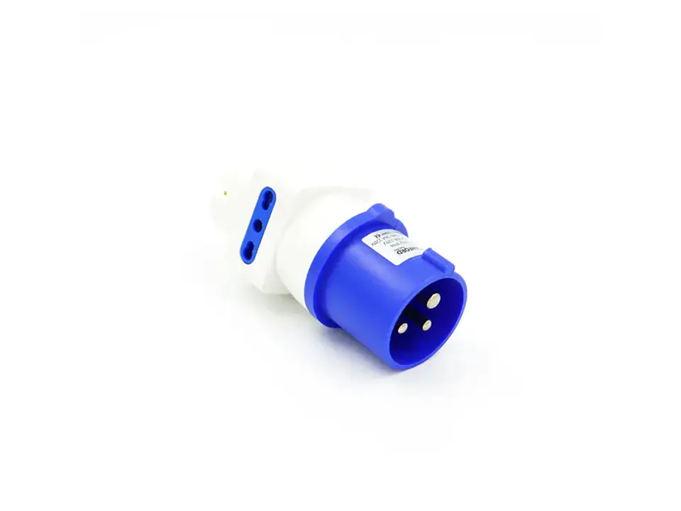 Adaptador industrial IP44 3x2P+T 10/16A 250V 1