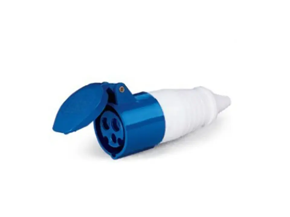 Enchufe industrial hembra volante IP44, 16A, 220V, 2P+T 1