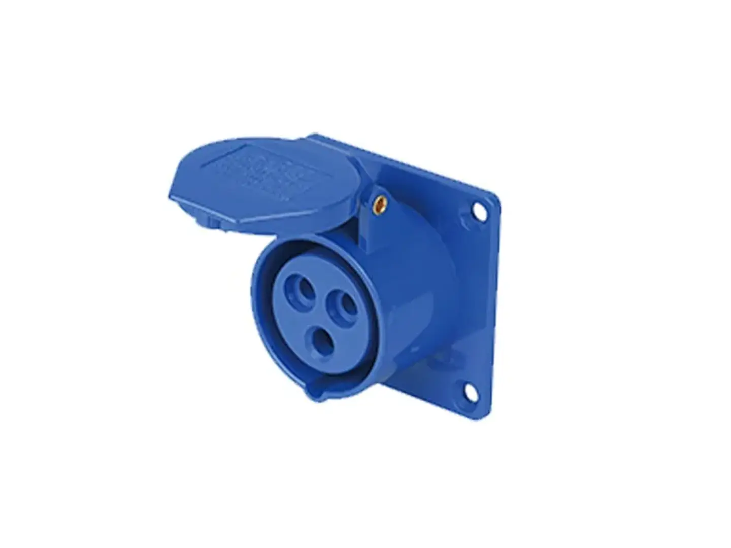 Enchufe industrial hembra embutida IP44. 16A. 220V. 2P+T 1