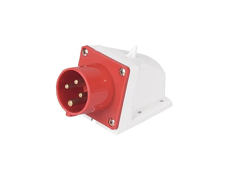 Enchufe industrial macho sobrepuesto IP44. 32A. 380V. 3P+T