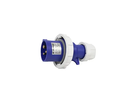 Enchufe industrial macho volante IP67.16A.220V.2P+T