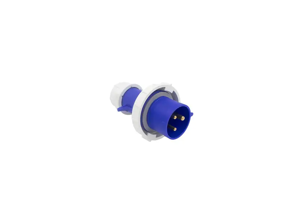 Enchufe industrial macho volante IP67.32A.220V.2P+T 1