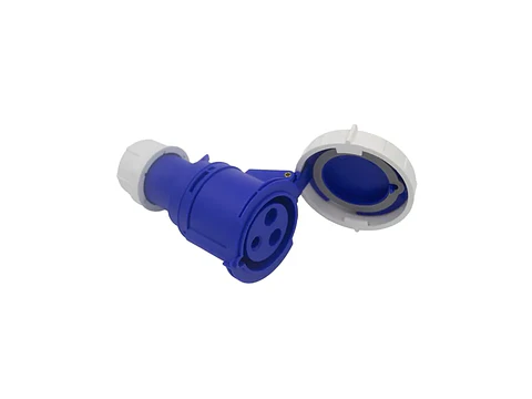 Enchufe industrial hembra volante IP67. 32A. 220V. 2P+T