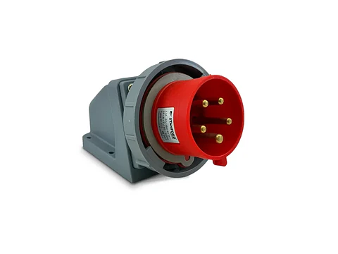 Enchufe industrial macho sobrepuesto IP67. 32A. 380V. 3P+N+T