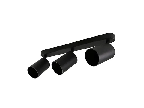 Lámpara techo 3 luces GU-10 (negro)