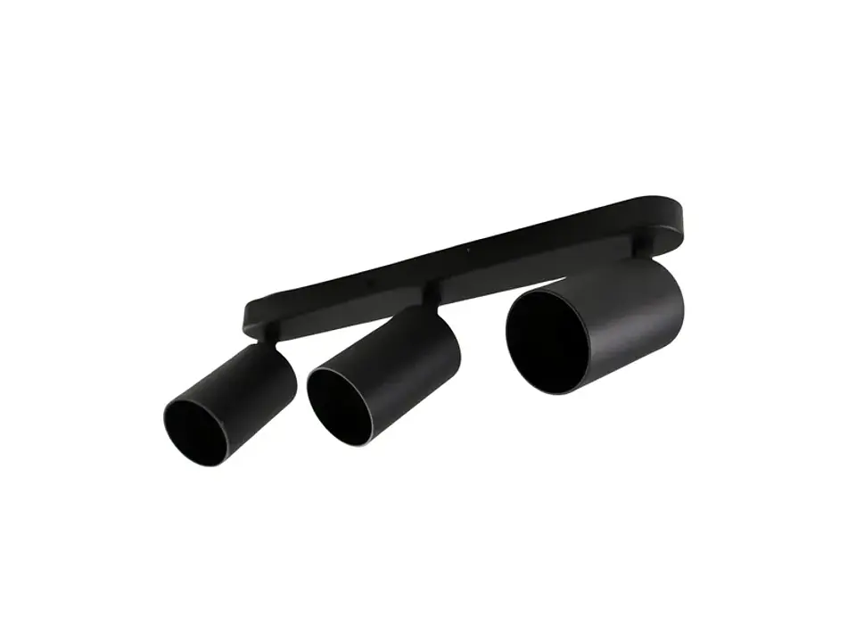 Lámpara techo 3 luces GU-10 (negro) 1