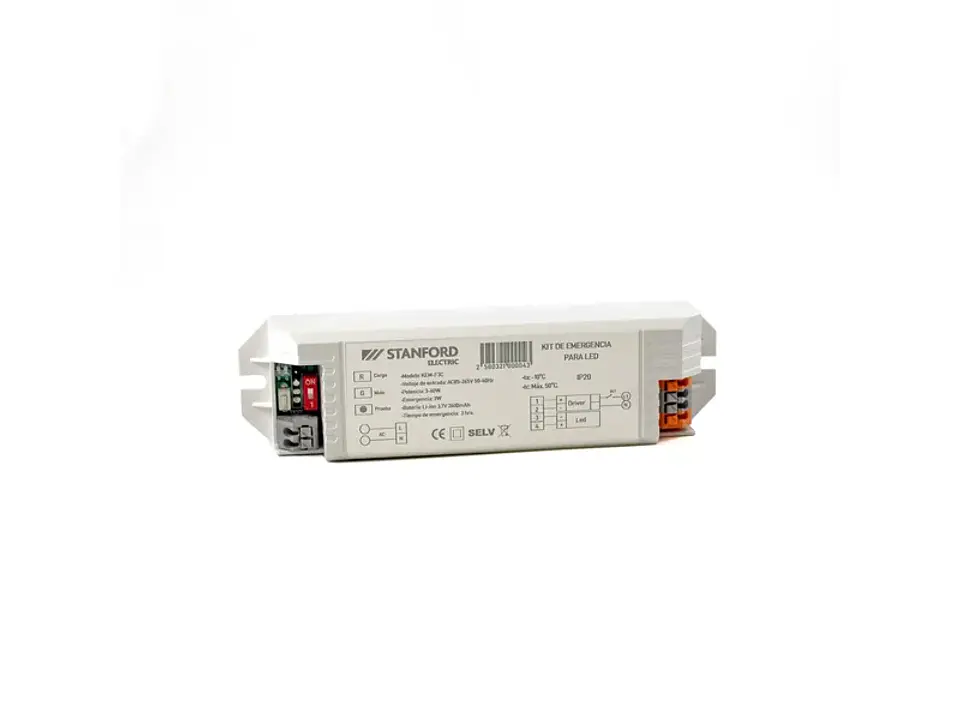 Kit DE emergencia LED IP20 3-60W plástico blanco (para paneles) 1