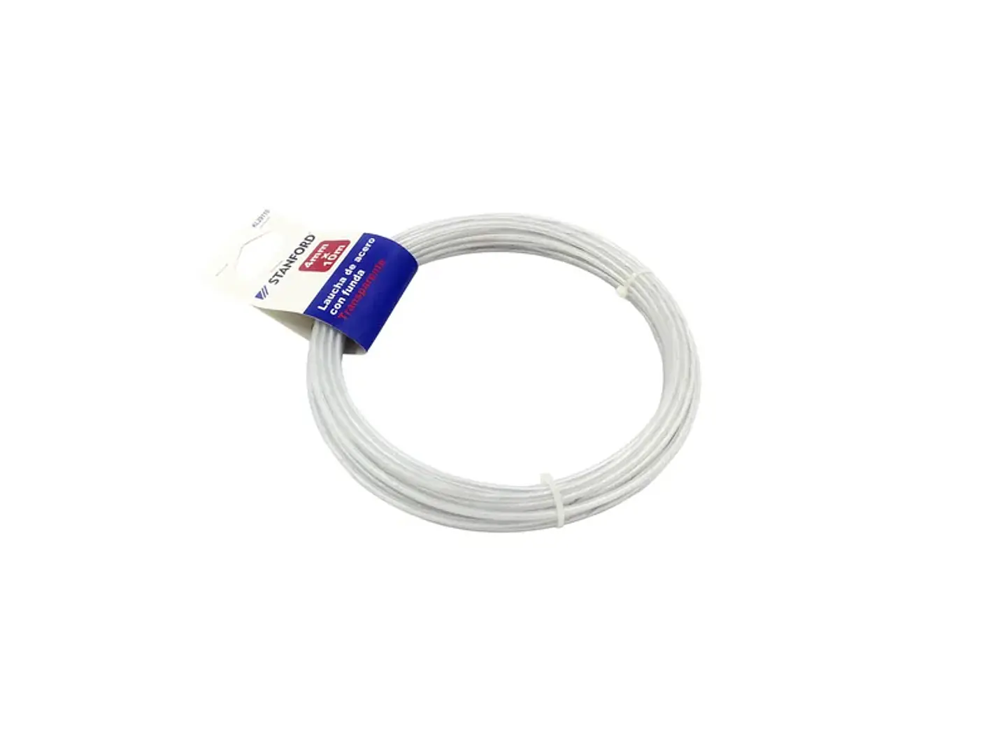 Laucha DE acero con funda transparente 4MM 10M 1