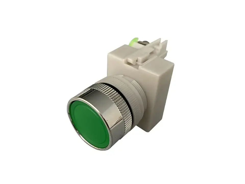 Pulsador 22MM., verde, 1NO 1