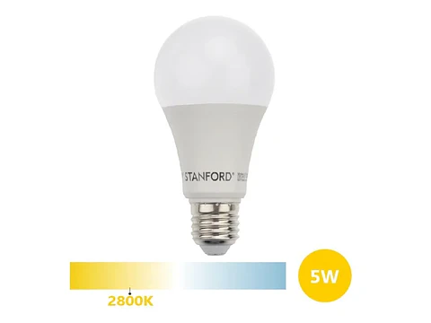 Ampolleta LED A60 clásica 5W/2800K/E27