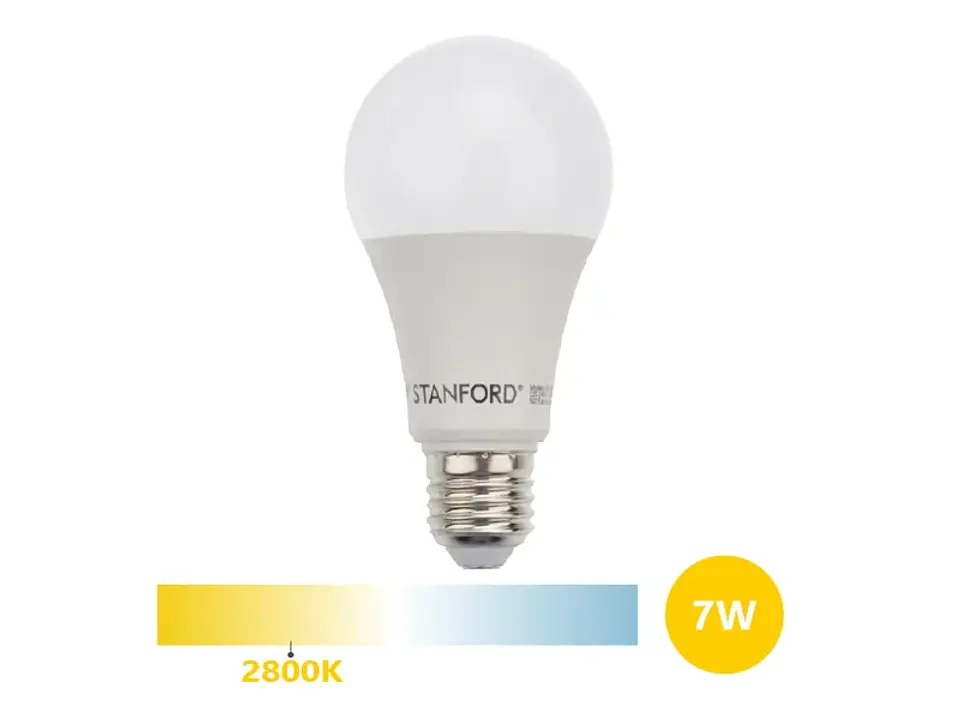 Ampolleta LED A60 clásica 7W/2800K/E27 1