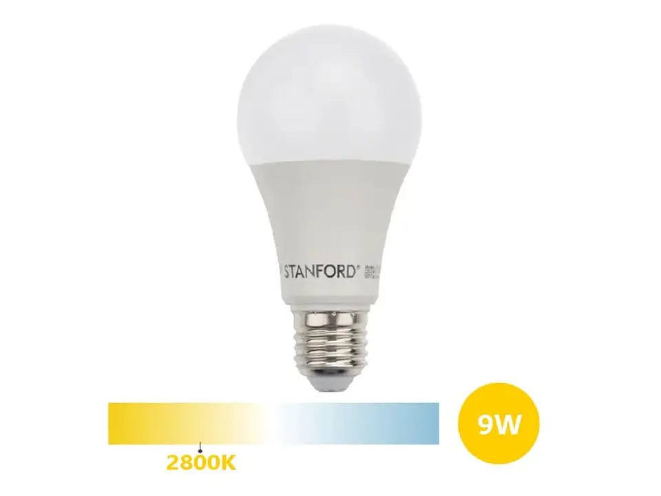 Ampolleta LED A60 clásica 9W/2800K/E27 1