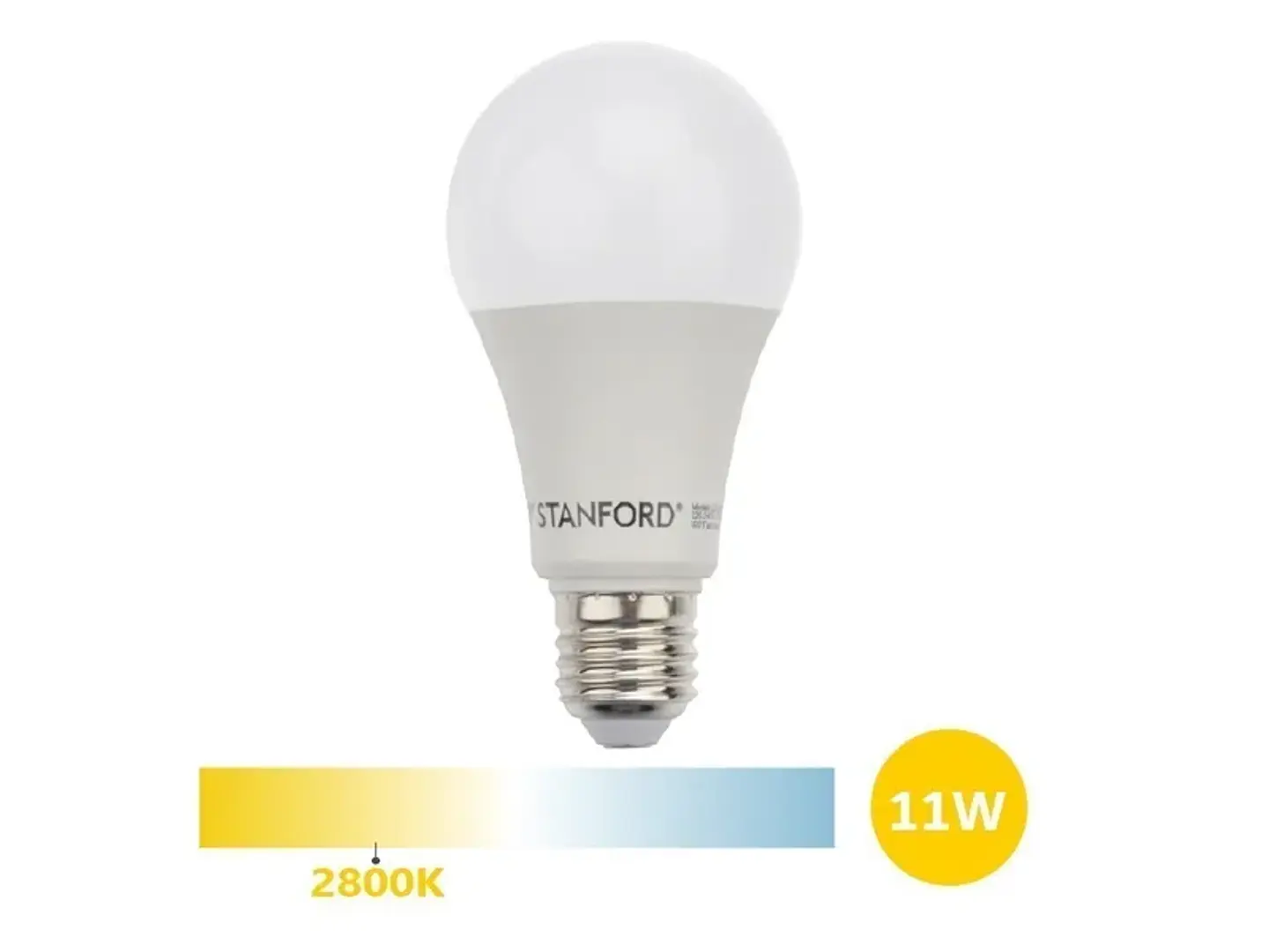 Ampolleta LED A60 clásica 11W/2800K/E27 1