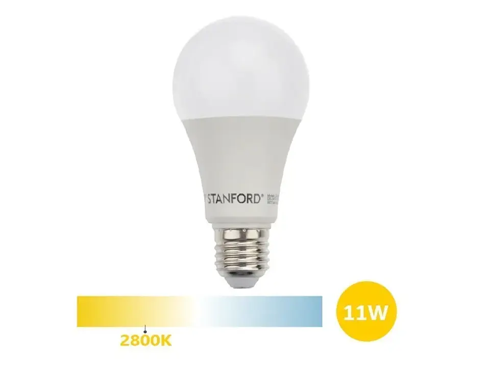 Ampolleta LED A60 clásica 11W/2800K/E27 1