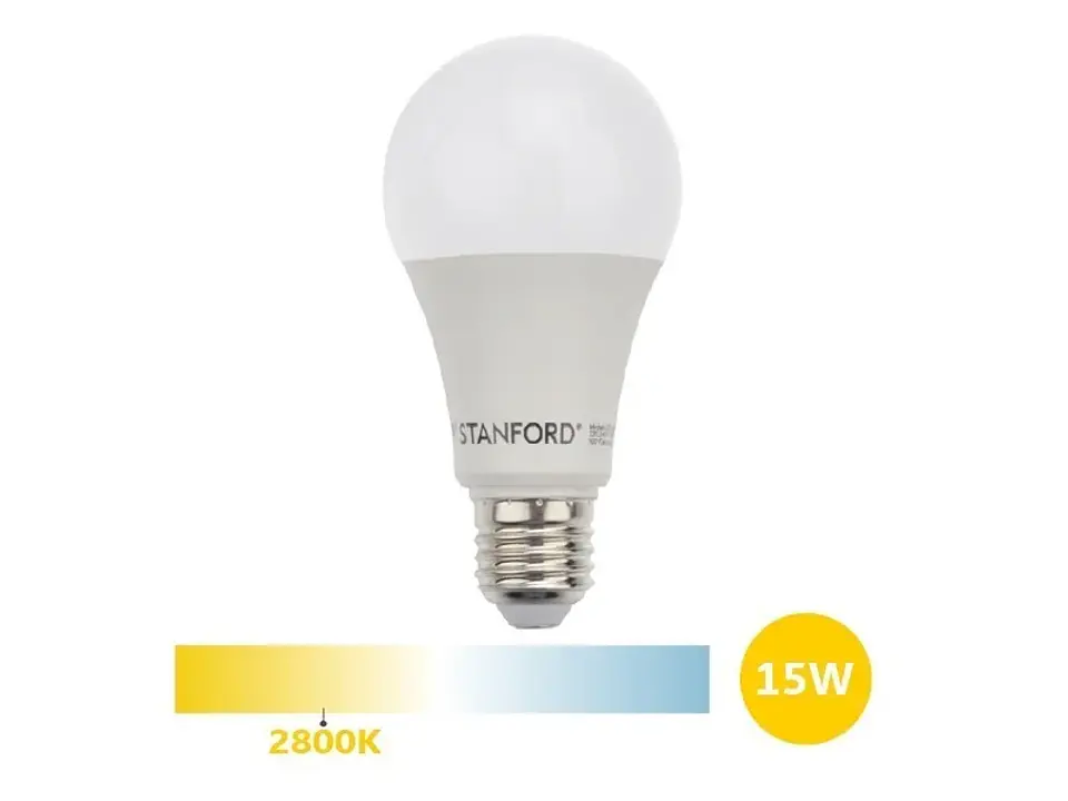 Ampolleta LED A60 clásica 15W/2800K/E27 1