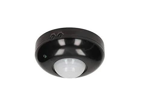 Sensor DE movimiento infrarojo 360° 6M negro