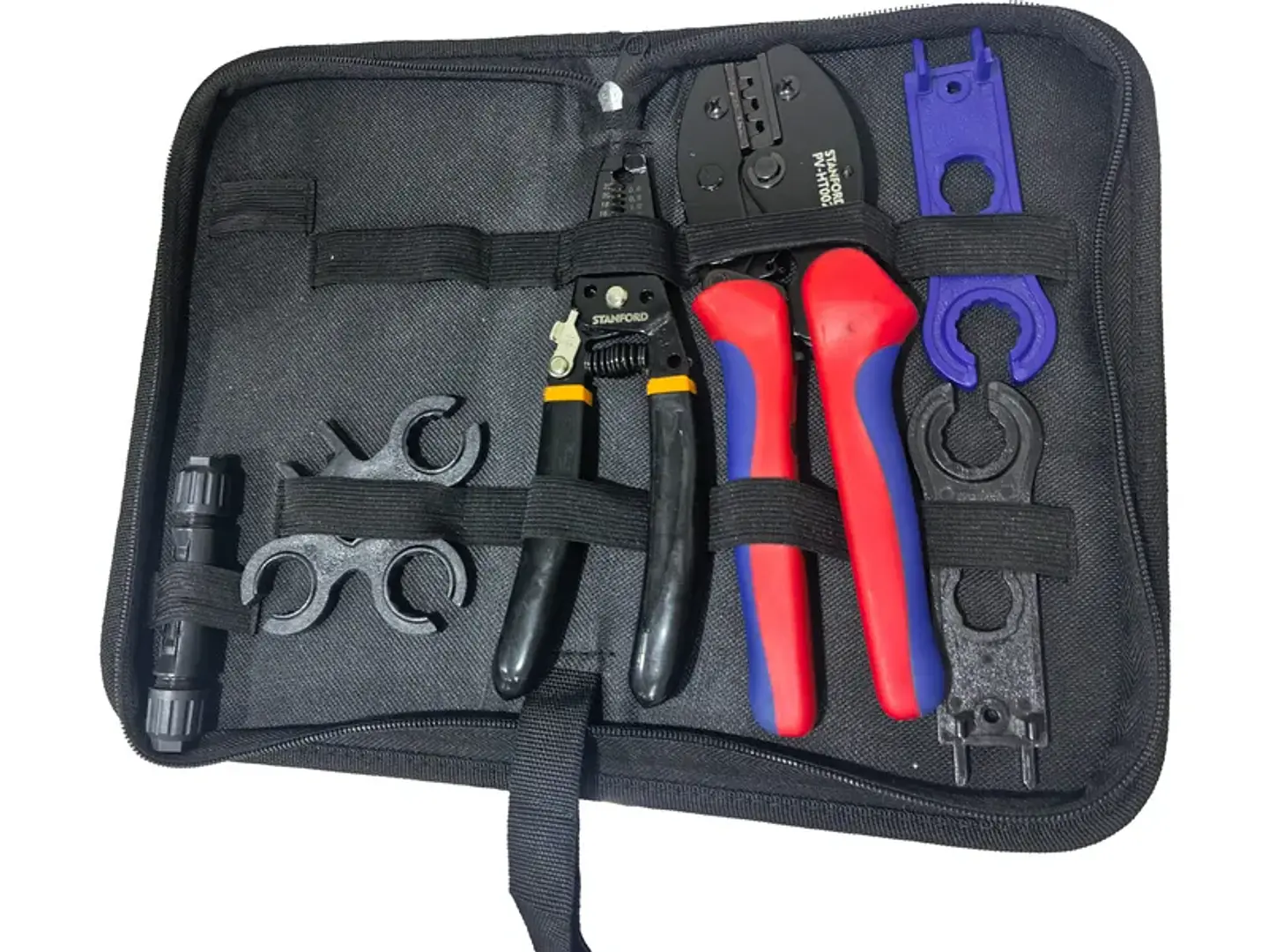 Kit herramientas solar (crimpadora/pelacable/llave MC4) 1