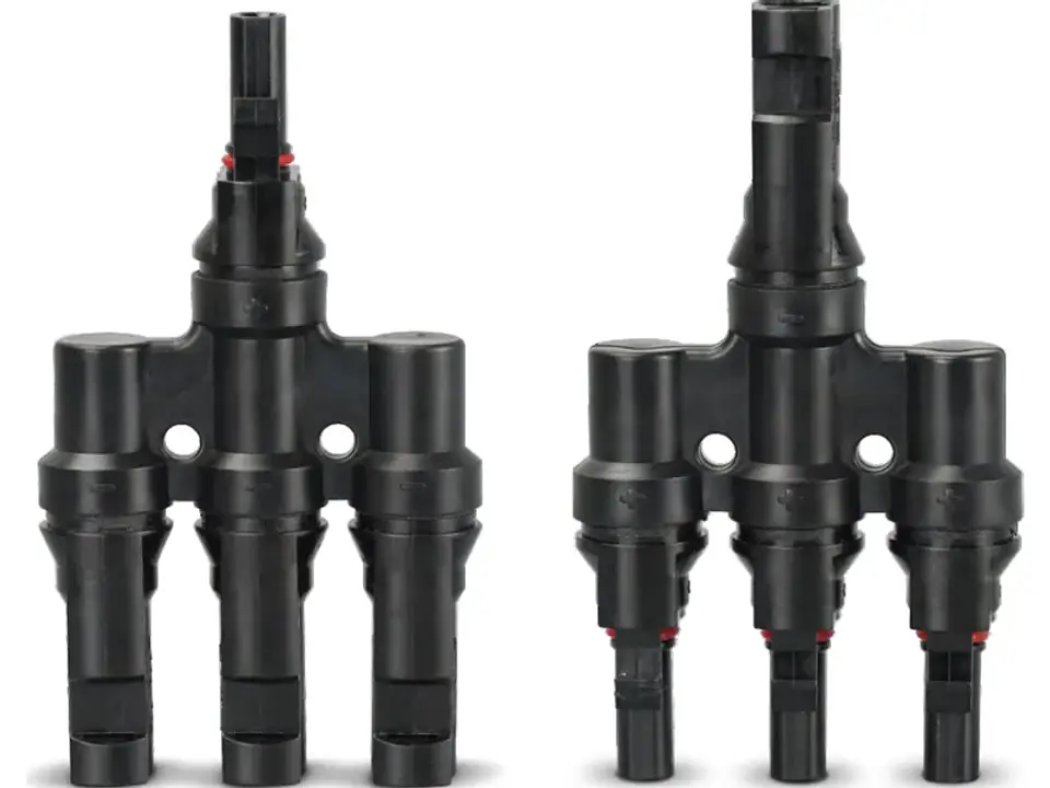 Set conector MC4 triple 1000VDC 50A 1