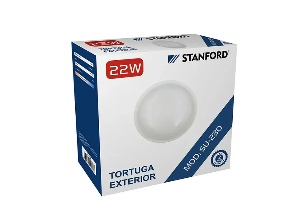 Tortuga redonda 22W IP54 6500K 1