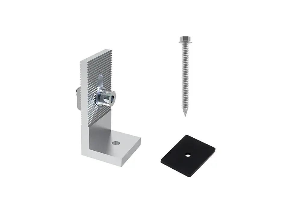 Soporte tipo L para viga metal con perno DE 1