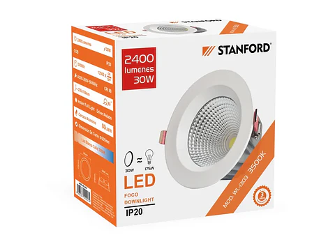 Foco downlight 50W 3500K (3 años