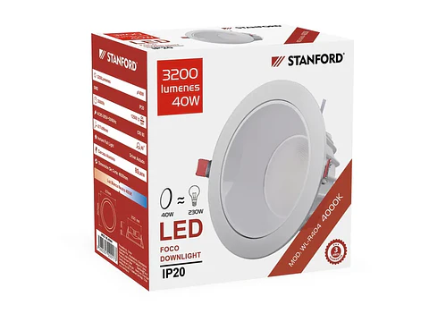 Foco downlight 40W 4000K (3 años)