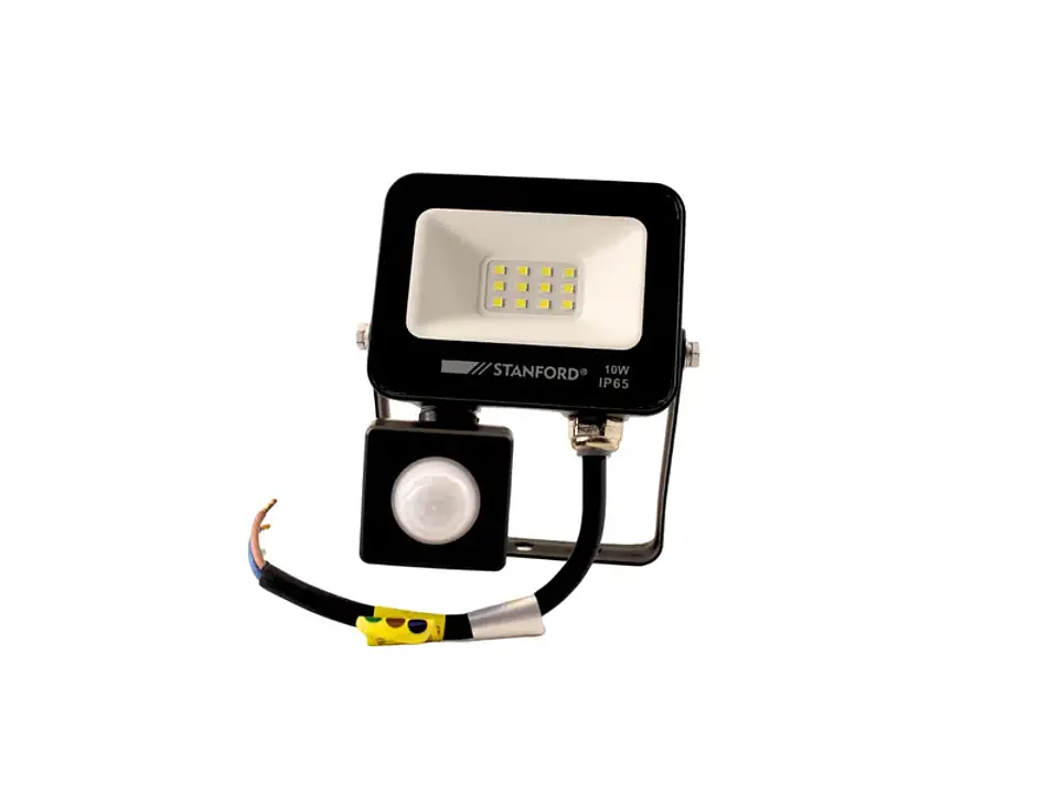 Proyector slim negro c/sensor 10W 2700K 1