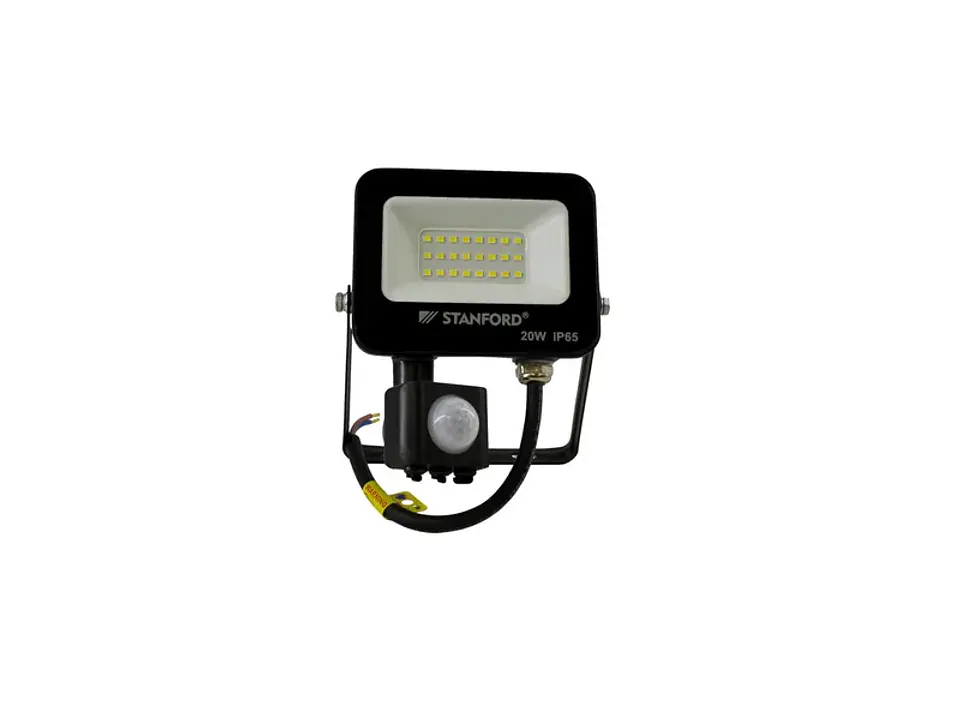 Proyector slim negro c/sensor 20W 6500K 1