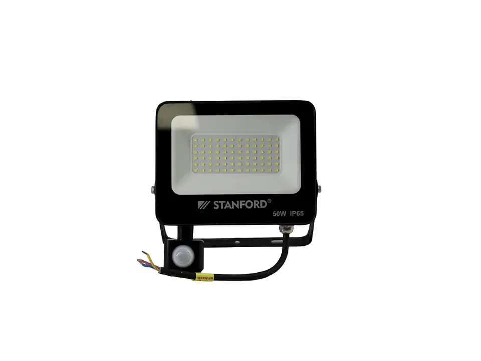 Proyector slim negro c/sensor 50W 2700K 1