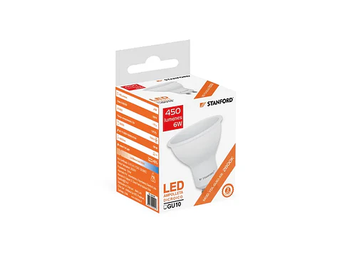 Ampolleta LED dicroica 5W GU10 220V 2800K