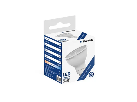 Ampolleta LED dicroica 6W GU10 220V 6500K