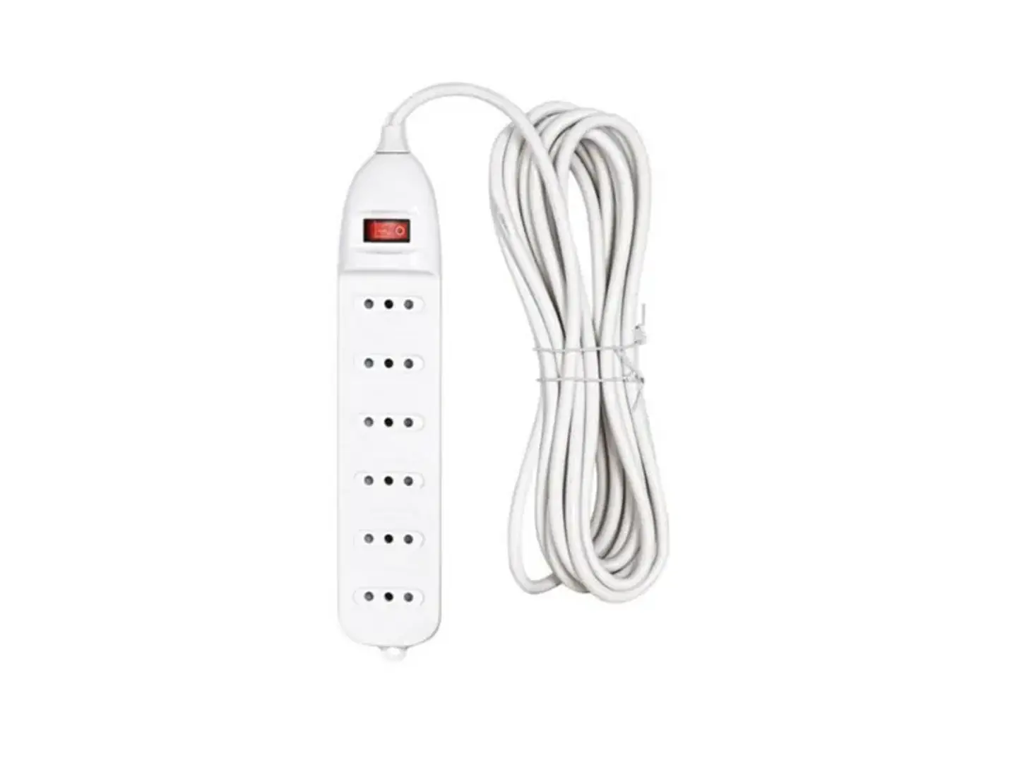 Alargador DE 6 tomas c/interruptor 1.5M blanco 1