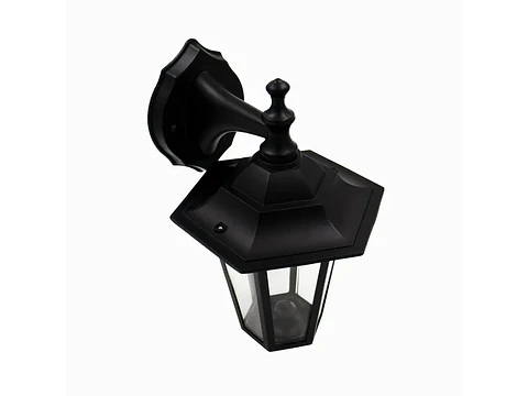 Farol exterior 6 caras E27 60W negro