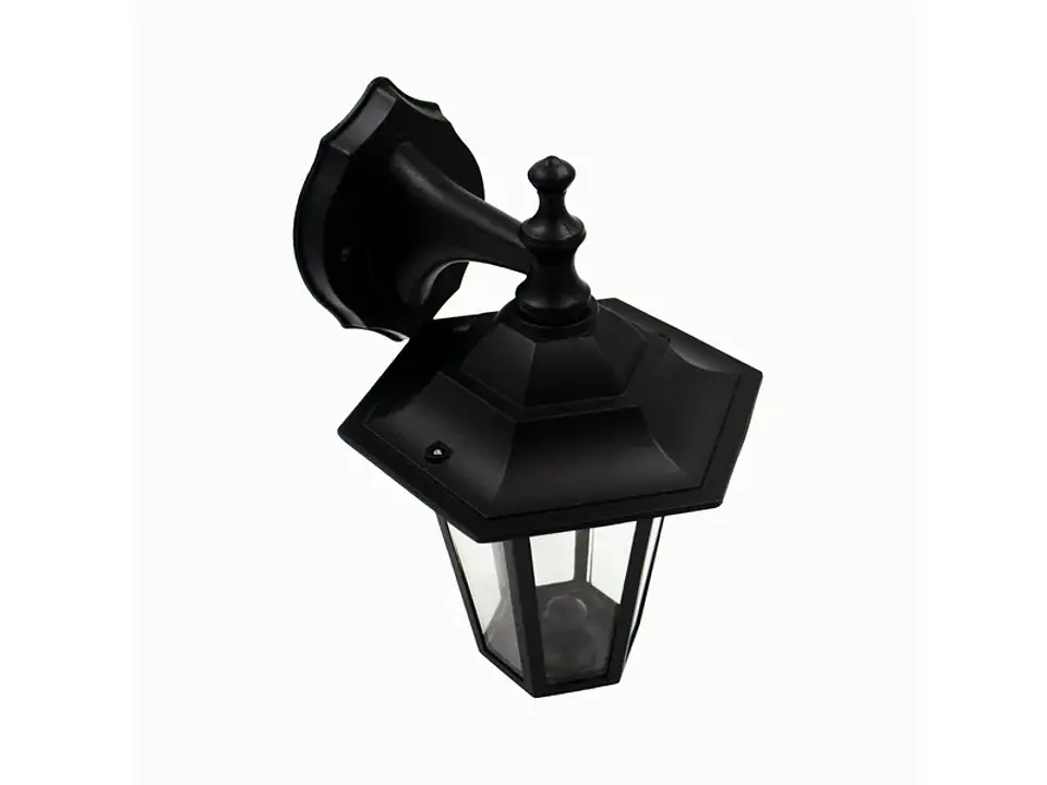 Farol exterior 6 caras E27 60W negro 1