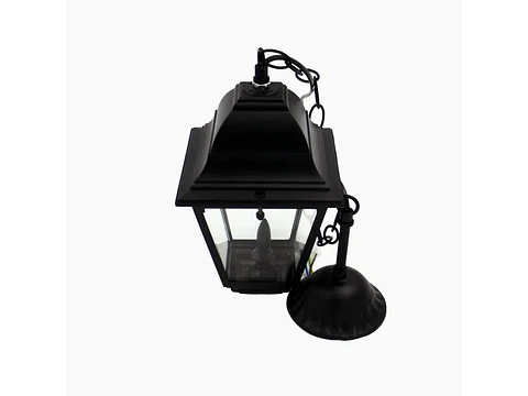 Farol exterior colgante 4 caras E27 60W negro
