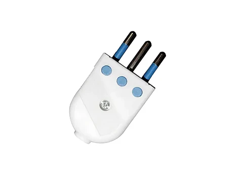 Enchufe macho convertible 10A 250V negro