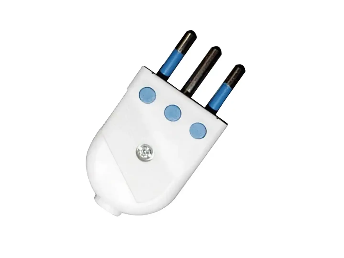 Enchufe macho convertible 10A 250V blanco 1